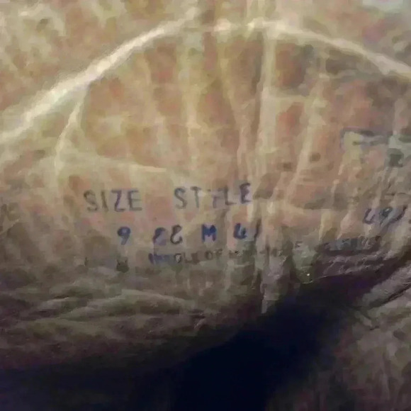 Vintage Texas Mens Western Leather Boots Size 9EE - Picture 10 of 10